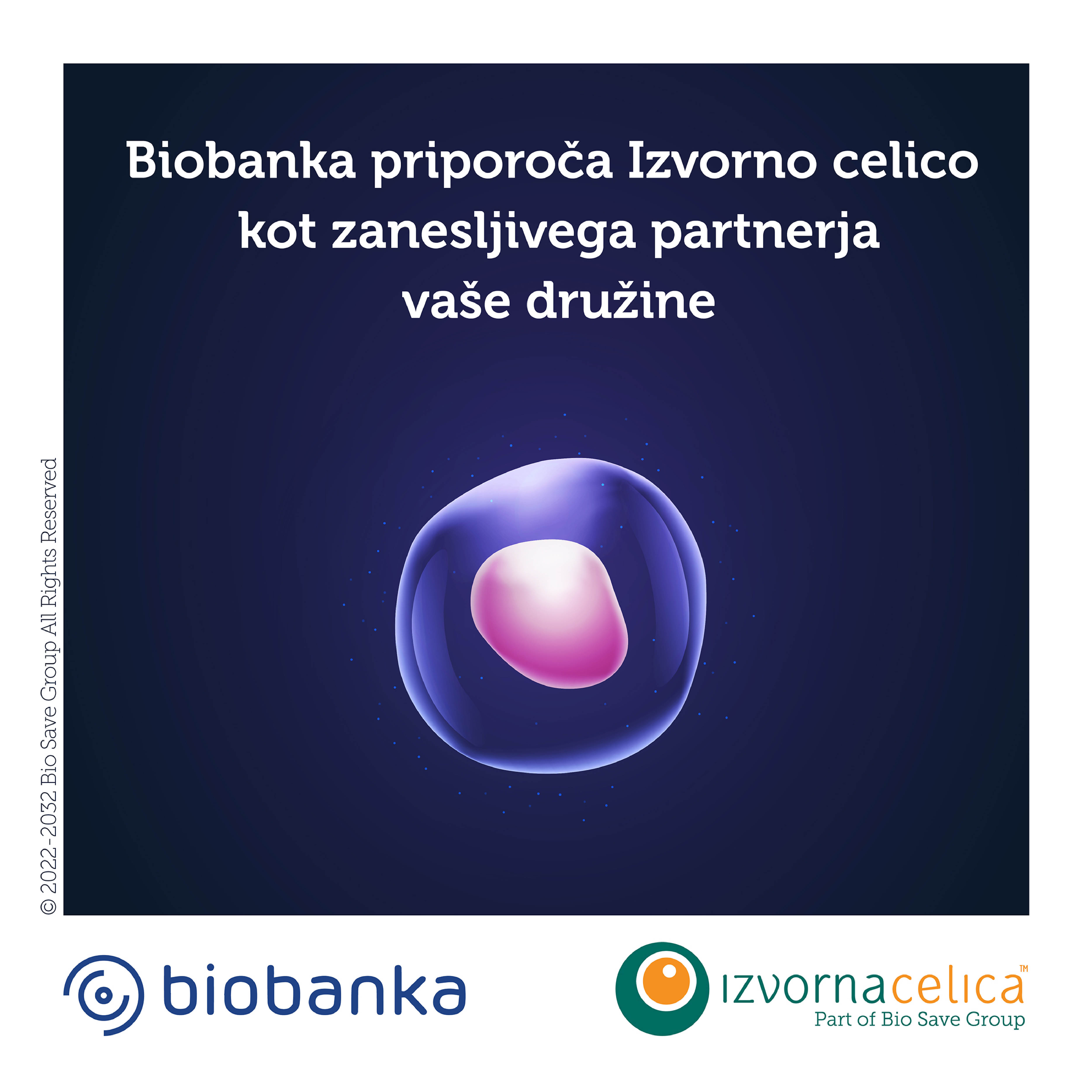 Slovenska Biobanka popkovnične krvi priporoča Izvorno celico